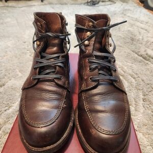 Wolverine Brown Leather Moc-Toe Boots Durable and Stylish